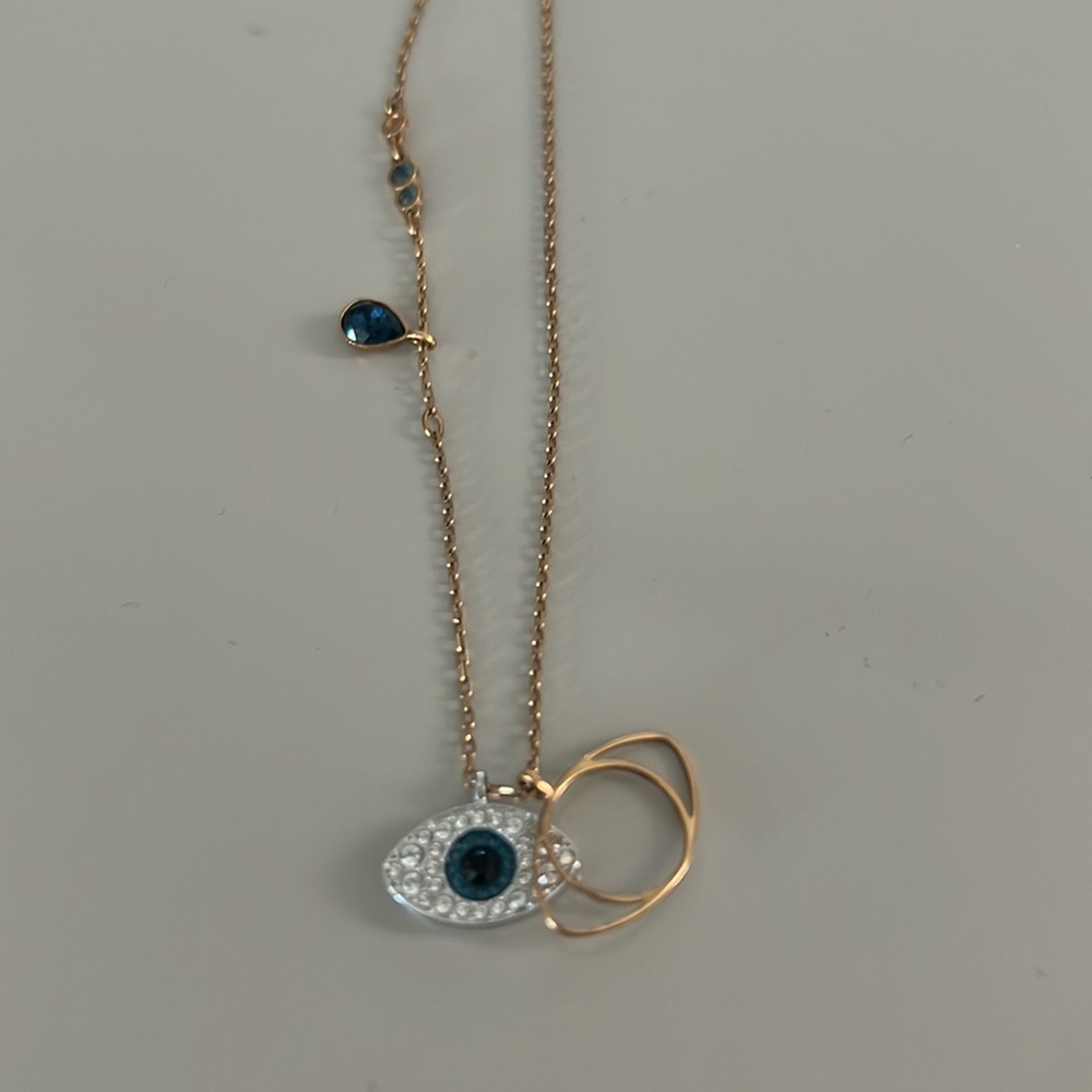 Swarovski evil eye necklace